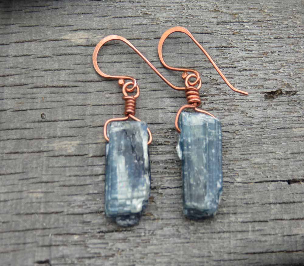 Waterfall Crest Kyanite Earrings